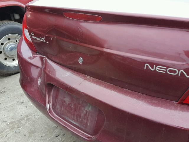 1P3ES46C11D299257 - 2001 PLYMOUTH NEON BASE 栗色 照片 9