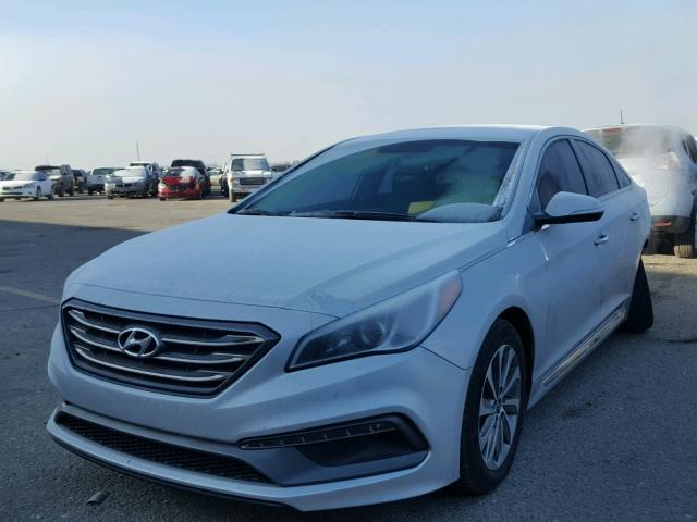 5NPE34AF6HH471317 - 2017 HYUNDAI SONATA SPO SILVER photo 2