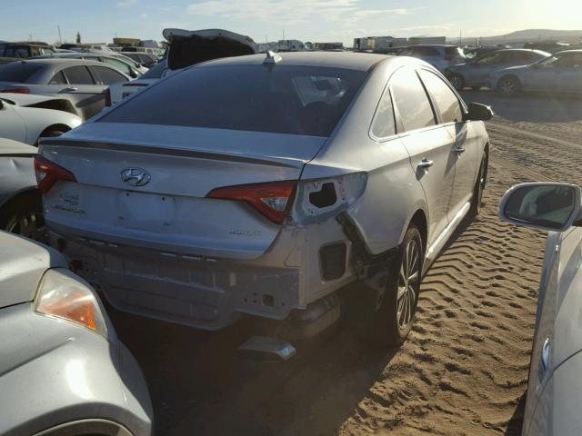 5NPE34AF6HH471317 - 2017 HYUNDAI SONATA SPO SILVER photo 4