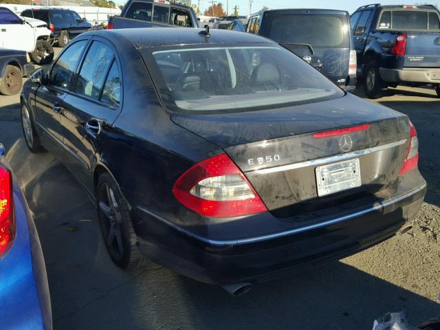 WDBUF56X99B432832 - 2009 MERCEDES-BENZ E 350 BLACK photo 3