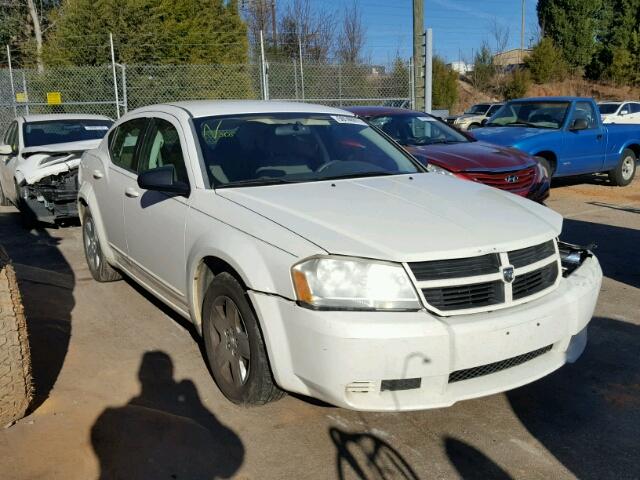 1B3LC46K58N149556 - 2008 DODGE AVENGER SE WHITE photo 1