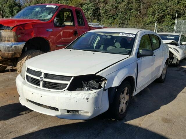 1B3LC46K58N149556 - 2008 DODGE AVENGER SE WHITE photo 2