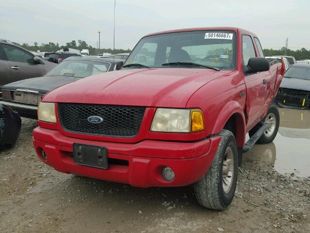 1FTYR14V12PB38225 - 2002 FORD RANGER SUP RED photo 2