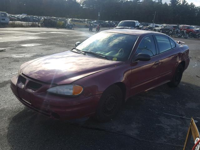 1G2NE52E75M144209 - 2005 PONTIAC GRAND AM S RED photo 2