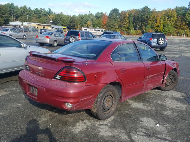 1G2NE52E75M144209 - 2005 PONTIAC GRAND AM S RED photo 4