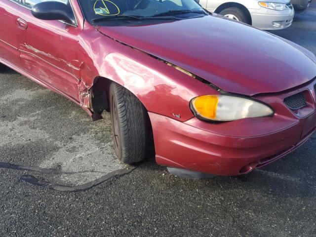 1G2NE52E75M144209 - 2005 PONTIAC GRAND AM S RED photo 9