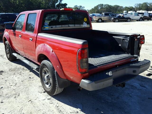 1N6ED27T63C439435 - 2003 NISSAN FRONTIER C RED photo 3