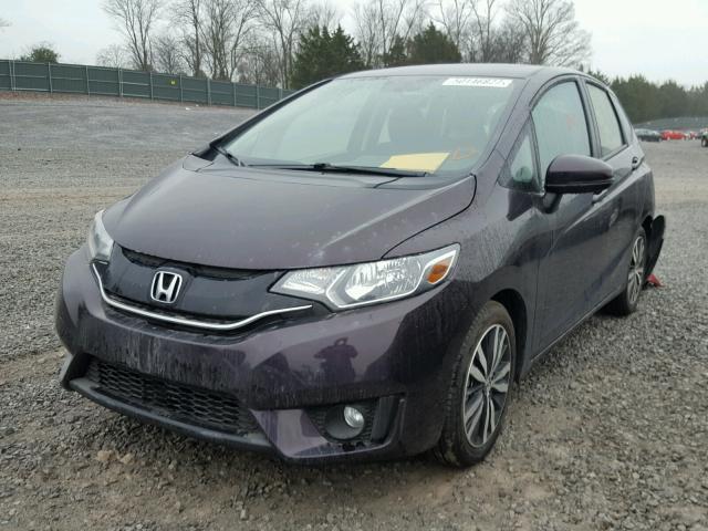 JHMGK5H75GS014576 - 2016 HONDA FIT EX PURPLE photo 2