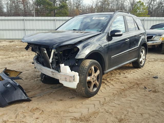 4JGBB86E78A401549 - 2008 MERCEDES-BENZ ML 350 BLACK photo 2