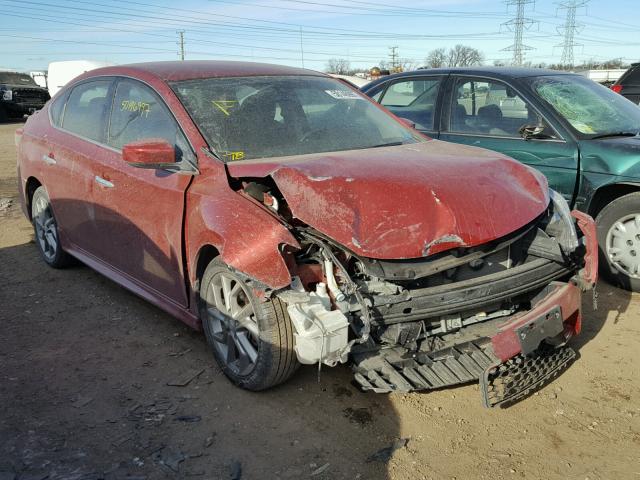 3N1AB7AP3EY271878 - 2014 NISSAN SENTRA S RED photo 1