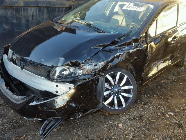 19XFB2F98EE044980 - 2014 HONDA CIVIC EXL BLACK photo 9