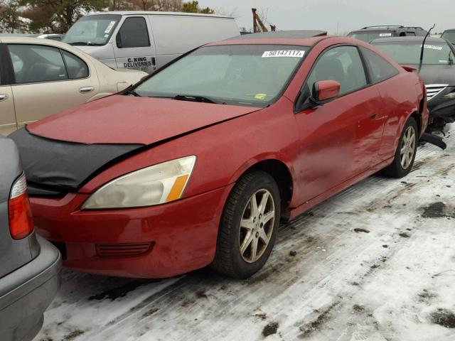 1HGCM82623A005573 - 2003 HONDA ACCORD EX RED photo 2