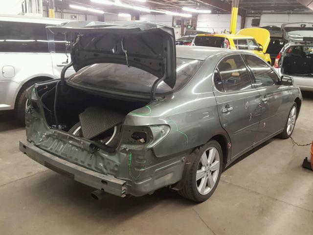 JTHBA30G865161985 - 2006 LEXUS ES 330 GREEN photo 4