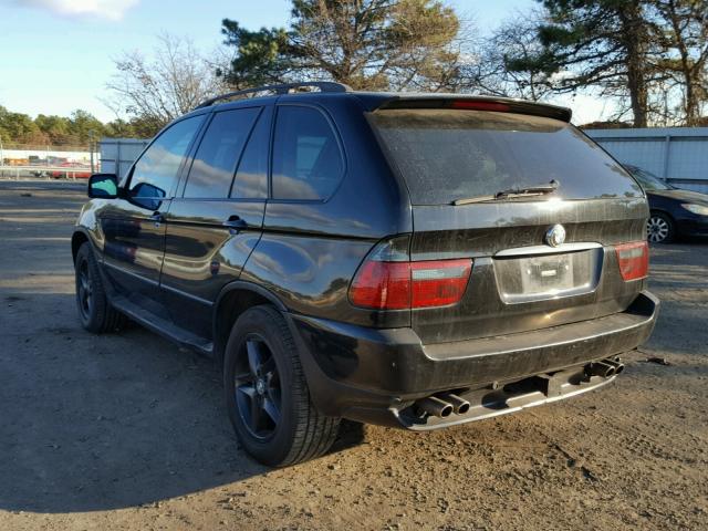 5UXFB33502LH35934 - 2002 BMW X5 4.4I BLACK photo 3