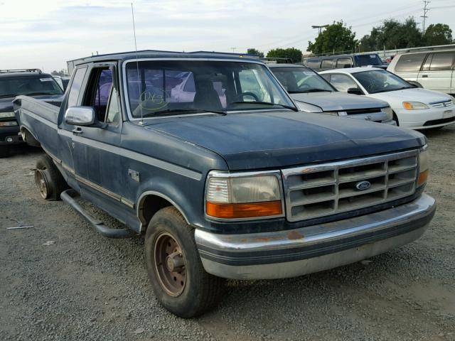 1FTEX15H7SKC10690 - 1995 FORD F150 GREEN photo 1