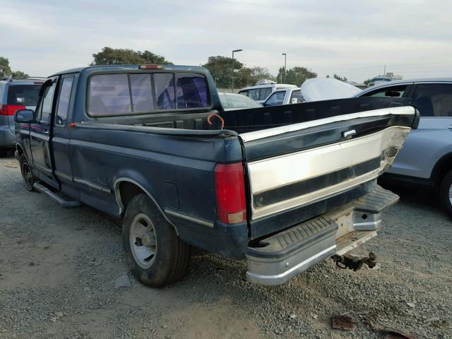 1FTEX15H7SKC10690 - 1995 FORD F150 GREEN photo 3