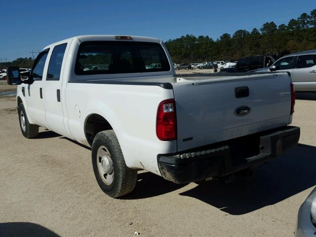 1FTSW20539EA31970 - 2009 FORD F250 SUPER WHITE photo 3