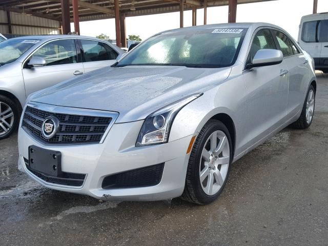 1G6AA5RA8E0104384 - 2014 CADILLAC ATS SILVER photo 2