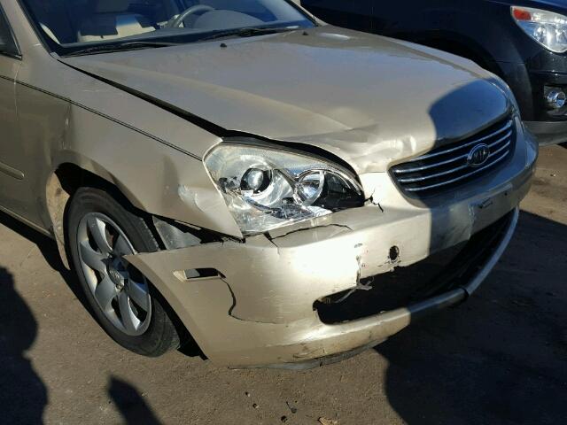 KNAGE123685268530 - 2008 KIA OPTIMA LX TAN photo 9