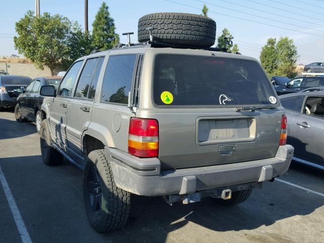 1J4GZ58S2SC727532 - 1995 JEEP GRAND CHER GRAY photo 3