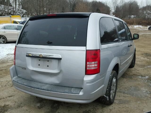 2A8HR44H08R693498 - 2008 CHRYSLER TOWN & COU GRAY photo 4