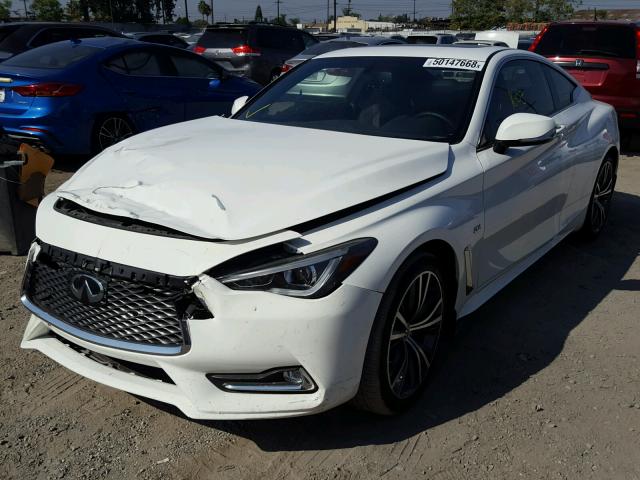 JN1CV7EK3JM200143 - 2018 INFINITI Q60 BASE WHITE photo 2