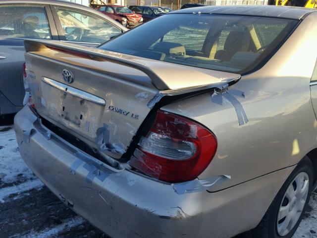 4T1BE30K43U150571 - 2003 TOYOTA CAMRY LE ბეჟი ფოტო 9