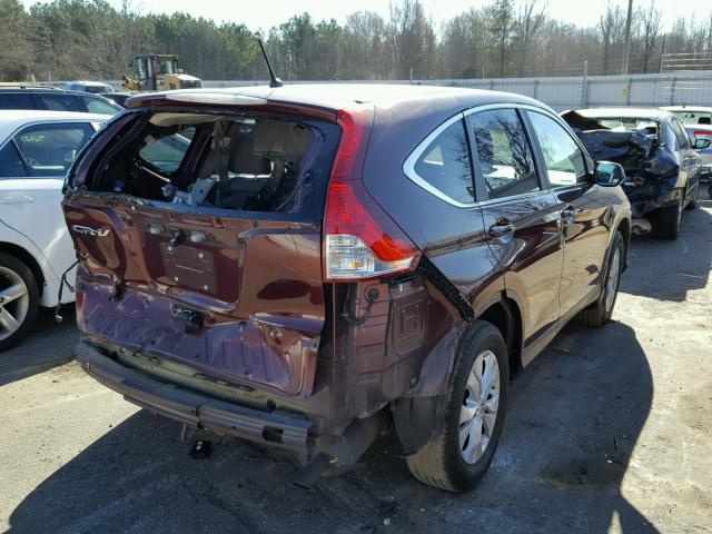 5J6RM3H59CL031371 - 2012 HONDA CR-V EX MAROON photo 4