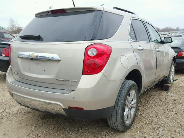 2GNALFEK7C1273218 - 2012 CHEVROLET EQUINOX LT BEIGE photo 4