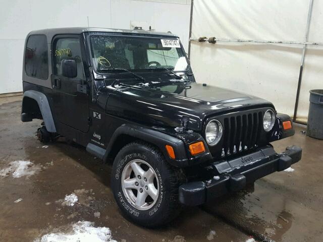 1J4FA39S25P345584 - 2005 JEEP WRANGLER X BLACK photo 1