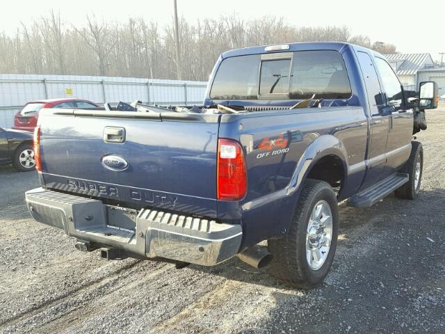 1FTSX21R98EB32279 - 2008 FORD F250 SUPER BLUE photo 4