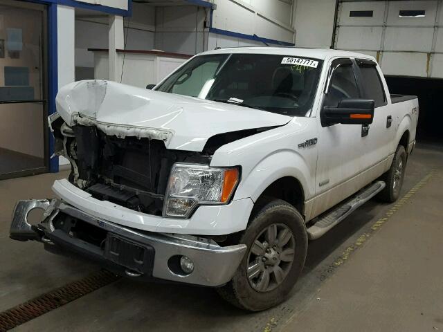 1FTFW1ET2CFB38643 - 2012 FORD F150 SUPER WHITE photo 2