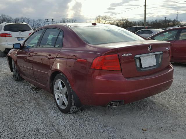 19UUA66284A029192 - 2004 ACURA TL RED photo 3