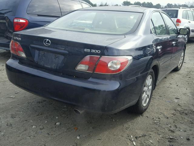 JTHBF30G225026805 - 2002 LEXUS ES 300 BLUE photo 4