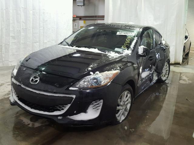 JM1BL1V84C1654146 - 2012 MAZDA 3 I BLACK photo 2