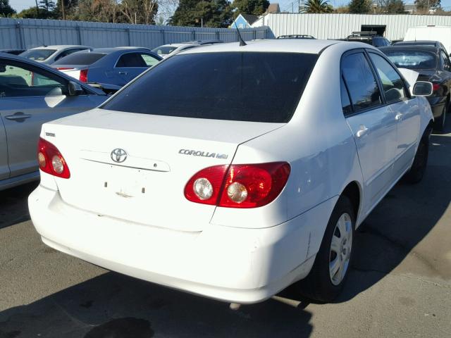 JTDBR32E652055086 - 2005 TOYOTA COROLLA CE WHITE photo 4