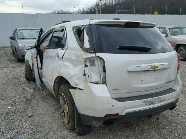 2GNFLGE39G6207136 - 2016 CHEVROLET EQUINOX LT WHITE photo 3