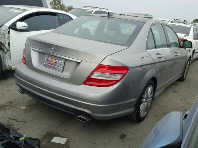 WDDGF54X09R071716 - 2009 MERCEDES-BENZ C 300 SILVER photo 4