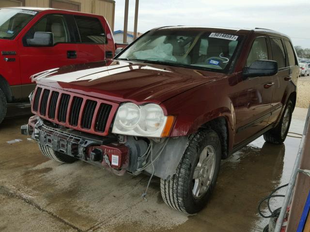 1J8GS48K57C624092 - 2007 JEEP GRAND CHER BURGUNDY photo 2