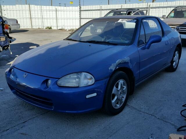 JHMEH6262PS021089 - 1993 HONDA CIVIC DEL BLUE photo 2