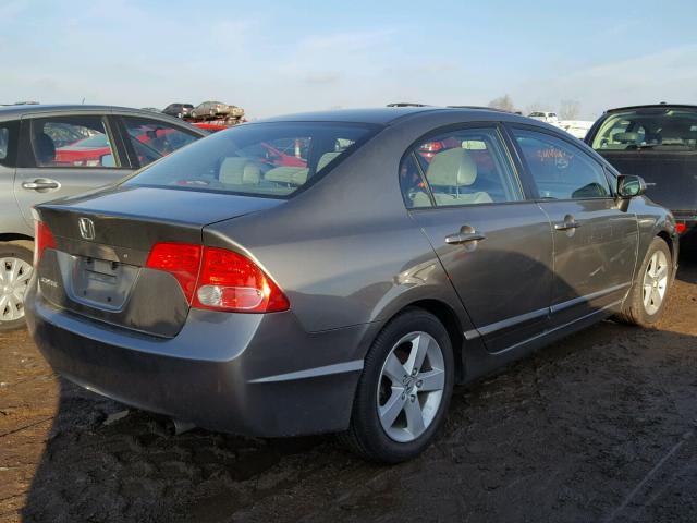 1HGFA16817L074550 - 2007 HONDA CIVIC EX GRAY photo 4