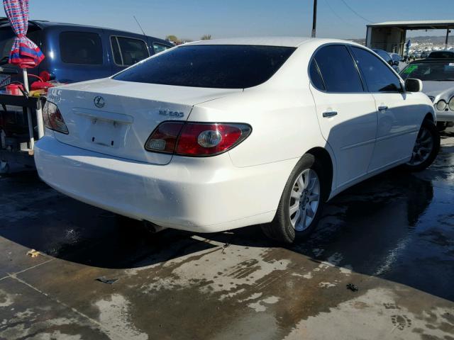 JTHBA30G845004048 - 2004 LEXUS ES 330 WHITE photo 4