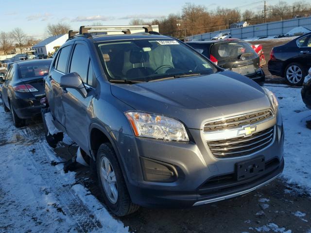 KL7CJRSB6FB136012 - 2015 CHEVROLET TRAX 1LT GRAY photo 1