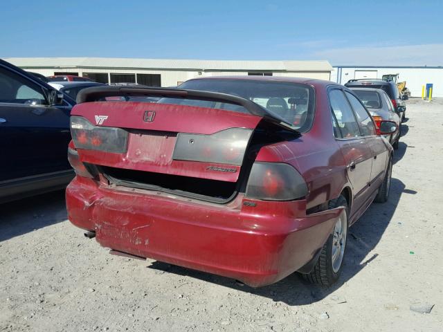 1HGCG16581A052023 - 2001 HONDA ACCORD EX MAROON photo 4