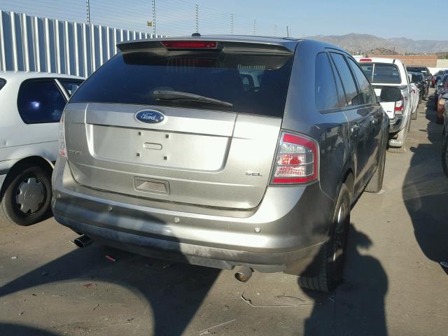 2FMDK38C18BB05390 - 2008 FORD EDGE SEL GRAY photo 4