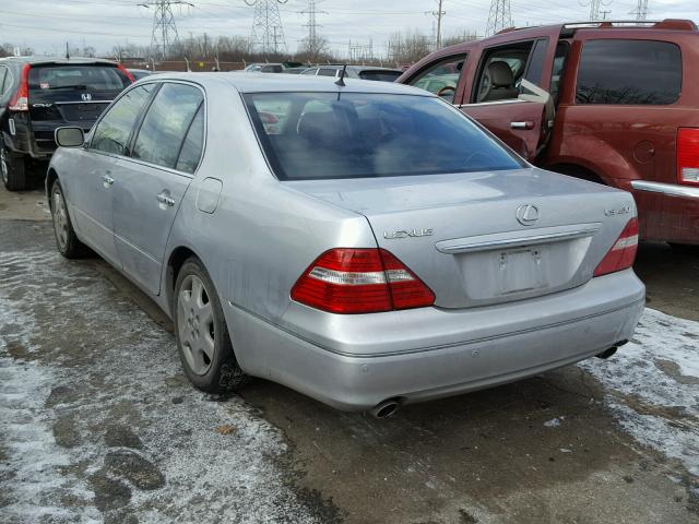 JTHBN36F840155228 - 2004 LEXUS LS 430 SILVER photo 3