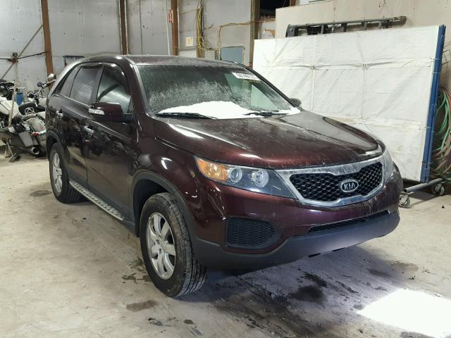 5XYKT3A13BG120378 - 2011 KIA SORENTO BA BURGUNDY photo 1