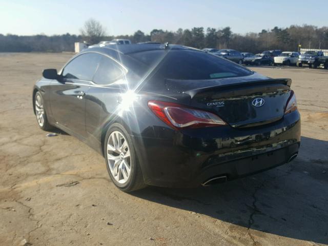 KMHHT6KD3DU108667 - 2013 HYUNDAI GENESIS CO BLACK photo 3