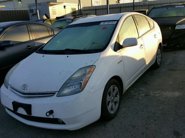 JTDKB20U967513569 - 2006 TOYOTA PRIUS WHITE photo 2