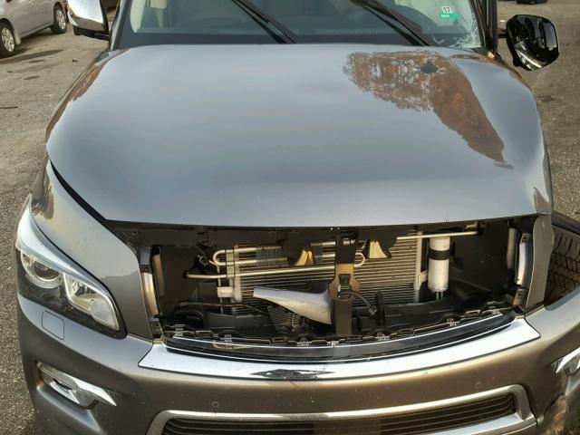 JN8AZ2ND7G9800855 - 2016 INFINITI QX80 GRAY photo 7